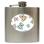 Bears Hip Flask (6 oz) Front