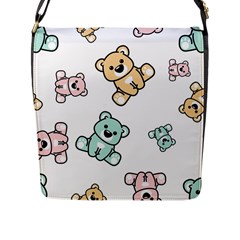 Bears Flap Closure Messenger Bag (l) by Sobalvarro