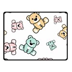 Bears Double Sided Fleece Blanket (Small)  45 x34  Blanket Front