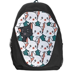 Seamless-cute-cat-pattern-vector Backpack Bag by Sobalvarro