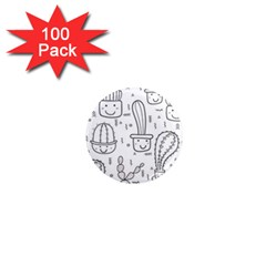 Cactus 1  Mini Magnets (100 Pack)  by Sobalvarro