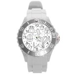 Cactus Round Plastic Sport Watch (L) Front