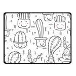 Cactus Double Sided Fleece Blanket (Small)  45 x34  Blanket Front