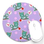 Playing cats Round Mousepads Front