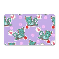 Playing Cats Magnet (rectangular) by Sobalvarro