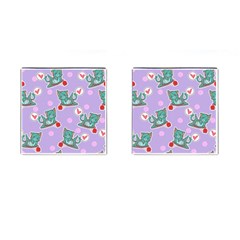 Playing Cats Cufflinks (square) by Sobalvarro