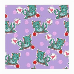 Playing Cats Medium Glasses Cloth (2 Sides) by Sobalvarro