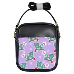 Playing Cats Girls Sling Bag by Sobalvarro