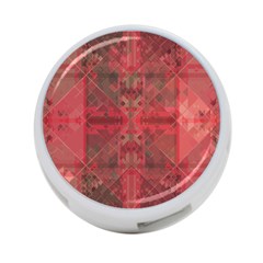 Indian Red Color Geometric Diamonds 4-port Usb Hub (one Side) by SpinnyChairDesigns