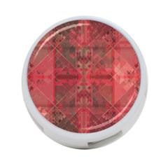 Indian Red Color Geometric Diamonds 4-port Usb Hub (two Sides) by SpinnyChairDesigns