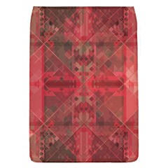 Indian Red Color Geometric Diamonds Removable Flap Cover (l) by SpinnyChairDesigns