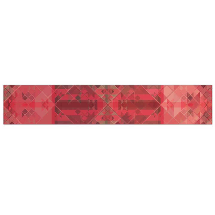 Indian Red Color Geometric Diamonds Large Flano Scarf 