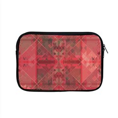 Indian Red Color Geometric Diamonds Apple Macbook Pro 15  Zipper Case by SpinnyChairDesigns