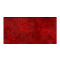 Scarlet Red Velvet Color Faux Texture Satin Wrap by SpinnyChairDesigns