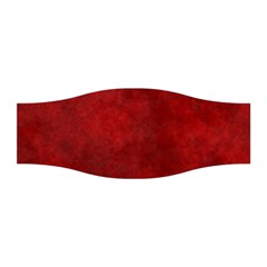 Scarlet Red Velvet Color Faux Texture Stretchable Headband by SpinnyChairDesigns