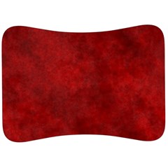 Scarlet Red Velvet Color Faux Texture Velour Seat Head Rest Cushion by SpinnyChairDesigns