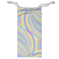 Pastel Color Stripes  Jewelry Bag by SpinnyChairDesigns