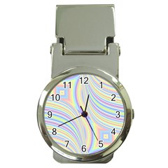 Pastel Color Stripes  Money Clip Watches by SpinnyChairDesigns