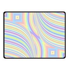 Pastel Color Stripes  Fleece Blanket (small) by SpinnyChairDesigns