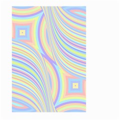 Pastel Color Stripes  Large Garden Flag (two Sides) by SpinnyChairDesigns