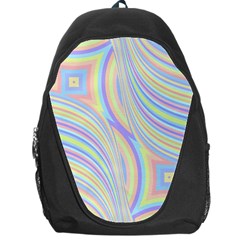 Pastel Color Stripes  Backpack Bag by SpinnyChairDesigns