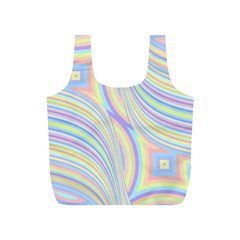 Pastel Color Stripes  Full Print Recycle Bag (s) by SpinnyChairDesigns