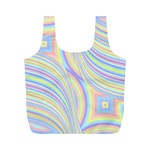 Pastel Color Stripes  Full Print Recycle Bag (M) Front