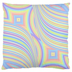 Pastel Color Stripes  Standard Flano Cushion Case (two Sides) by SpinnyChairDesigns