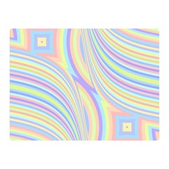 Pastel Color Stripes  Double Sided Flano Blanket (mini)  by SpinnyChairDesigns