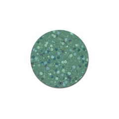 Green Color Polka Dots Pattern Golf Ball Marker (4 Pack) by SpinnyChairDesigns