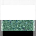 Green Color Polka Dots Pattern Rectangular Jigsaw Puzzl Front