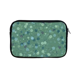 Green Color Polka Dots Pattern Apple Macbook Pro 13  Zipper Case by SpinnyChairDesigns