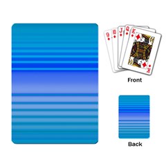 Blue Purple Color Stripes Ombre Playing Cards Single Design (rectangle) by SpinnyChairDesigns