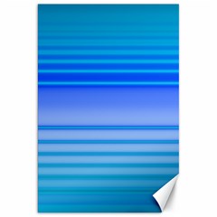 Blue Purple Color Stripes Ombre Canvas 20  X 30  by SpinnyChairDesigns