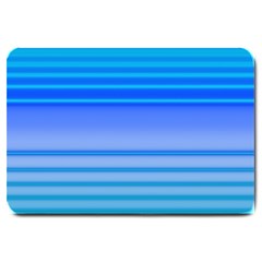 Blue Purple Color Stripes Ombre Large Doormat  by SpinnyChairDesigns