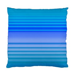 Blue Purple Color Stripes Ombre Standard Cushion Case (two Sides) by SpinnyChairDesigns