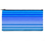 Blue Purple Color Stripes Ombre Pencil Case Front