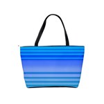 Blue Purple Color Stripes Ombre Classic Shoulder Handbag Back