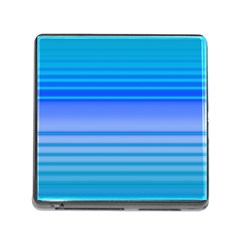 Blue Purple Color Stripes Ombre Memory Card Reader (square 5 Slot) by SpinnyChairDesigns