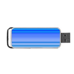 Blue Purple Color Stripes Ombre Portable Usb Flash (two Sides) by SpinnyChairDesigns