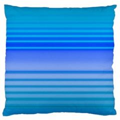 Blue Purple Color Stripes Ombre Standard Flano Cushion Case (one Side) by SpinnyChairDesigns