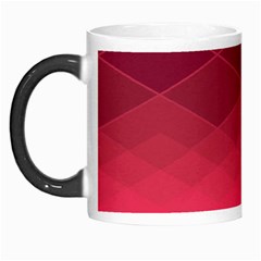 Hot Pink And Wine Color Diamonds Morph Mugs by SpinnyChairDesigns