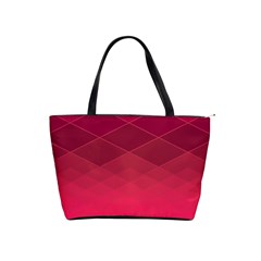 Hot Pink And Wine Color Diamonds Classic Shoulder Handbag by SpinnyChairDesigns