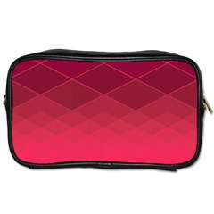 Hot Pink And Wine Color Diamonds Toiletries Bag (one Side) by SpinnyChairDesigns