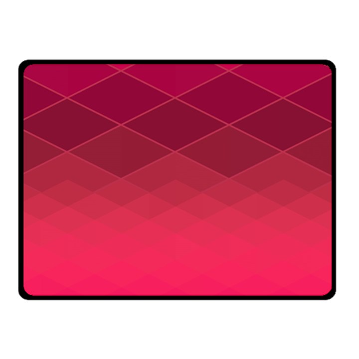 Hot Pink and Wine Color Diamonds Double Sided Fleece Blanket (Small) 