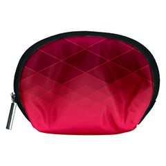 Hot Pink And Wine Color Diamonds Accessory Pouch (medium) by SpinnyChairDesigns