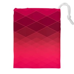 Hot Pink And Wine Color Diamonds Drawstring Pouch (4xl)