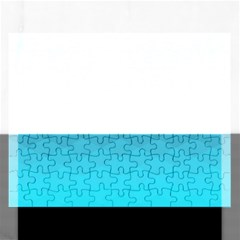 Aqua Blue And Teal Color Diamonds Rectangular Jigsaw Puzzl by SpinnyChairDesigns