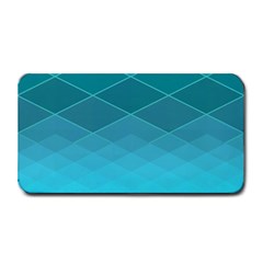 Aqua Blue And Teal Color Diamonds Medium Bar Mats by SpinnyChairDesigns