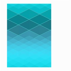 Aqua Blue And Teal Color Diamonds Small Garden Flag (two Sides)